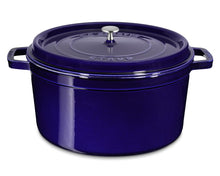 Load image into Gallery viewer, Staub 13.25QT Round Cocotte in Saphire Blue
