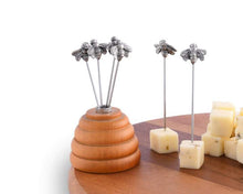 Load image into Gallery viewer, Vagabond House Bee Hive Cheese Pick Set
