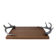 Load image into Gallery viewer, Vagabond House Cheese Tray with Antler Handle
