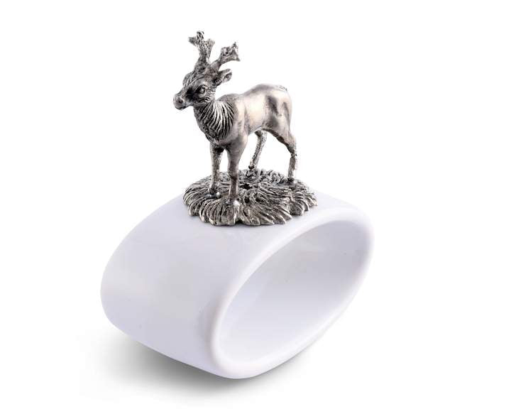 Vagabond House Deer Stoneware Napkin Ring
