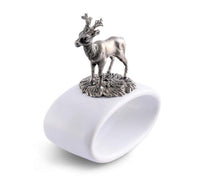 Load image into Gallery viewer, Vagabond House Deer Stoneware Napkin Ring
