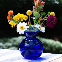 Load image into Gallery viewer, Hibiscus Glass Cobalt Bud Vase
