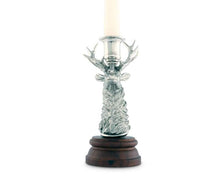Load image into Gallery viewer, Vagabond House Pewter Elk 1 Taper Candlestick
