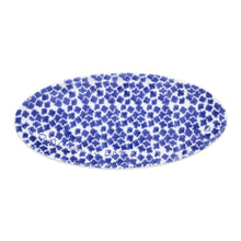 Load image into Gallery viewer, Santorini Flower Narrow Oval Platter
