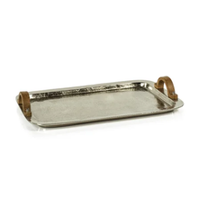 Load image into Gallery viewer, Large Barcelona Nickel Tray w/ Wood
